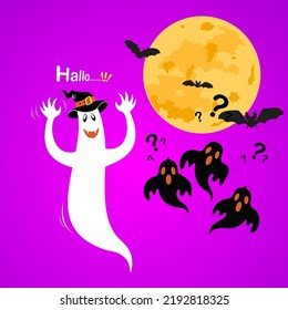 Cute Halloween vector illustration suitable for any design. Holiday illustration-vector illustration