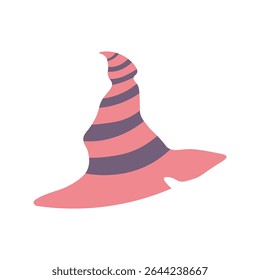 Cute Halloween Witch Hat Vector Illustration. Magic Hat for Halloween Design. Halloween Hat Clipart