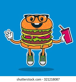 cute hamburger design