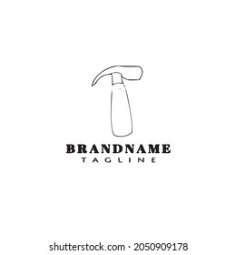 cute hammer logo icon design vector modern simple