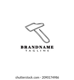 Cute Hammer Logo Icon Design Vector Modern Simple