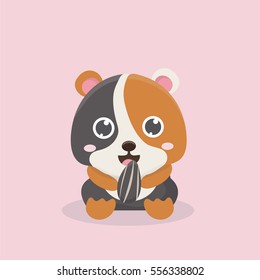 Cute hamster.