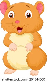 Cute hamster cartoon