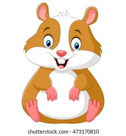 Cute hamster cartoon