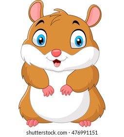 Cute hamster cartoon