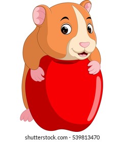 Cute hamster cartoon