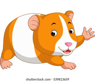 Cute hamster cartoon