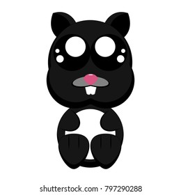 Cute hamster character