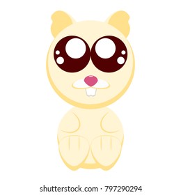 Cute hamster character