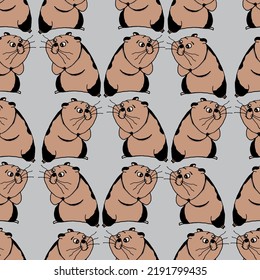 Cute hamster drawing vector. Cute dreamy hamster. Vector pattern.
