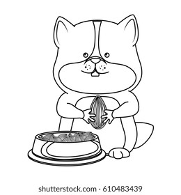 cute hamster mascot icon
