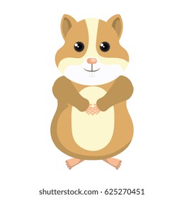 cute hamster mascot icon