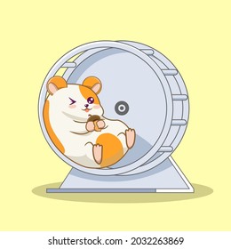 Cute Hamster mit Spielzeuggrafik