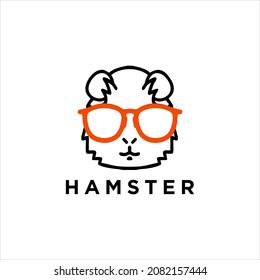 Cute Hamster Running Vector Icon Illustration. Hamster Mascot Cartoon Character. Animal Icon Concept White Isolated. Flat Cartoon Style Suitable for Web Landing Page, Banner, Flyer, Sticker, Card