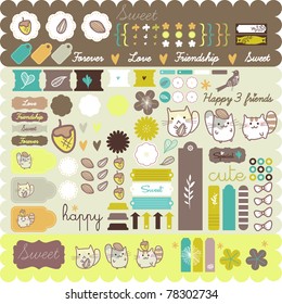 cute hamster sticker set- must have - happy scrapbooking project