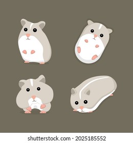 Cute Hamster, Vektorgrafik, süße Tiere, Vektorstock, Hamsterhund