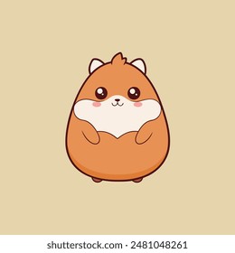 Netter Hamster Vektorillustration entzückend