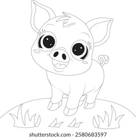 Cute Hand Draw Coloring Page