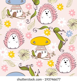 Cute hand draw seamless pattern for kids.