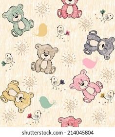 Cute hand draw seamless pattern for kids 