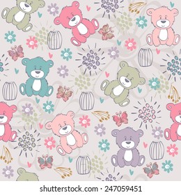 Cute hand draw seamless pattern for kids 
