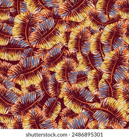 Cute hand drawn abstract flowers print. Modern cartoon style pattern. Fashionable template for design.