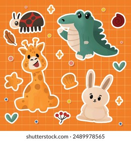 Cute hand drawn animal doodle