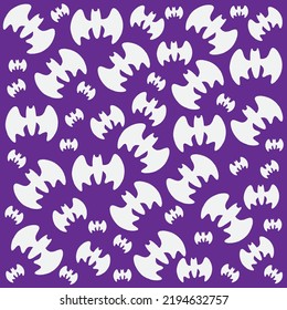 Cute Hand Drawn Bat Seamless Pattern