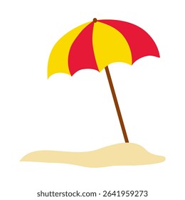 Cute Hand Drawn beach umbrella