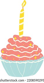 Cute Hand Drawn Birthday Illustration
