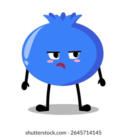 Bonito Mão Desenhado Amorango entediado não sabe o que fazer