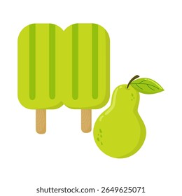 Cute Hand Drawn Boxes of Fresh Pears