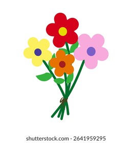 Cute Hand Drawn bunch of flowers