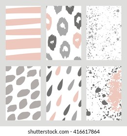 Cute hand drawn cards, brochures, invitations
