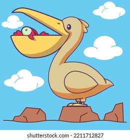 Cute hand drawn cartoon birds Illustration Vector Graphics