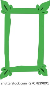 Lindo marco de dibujos animados dibujado a mano adecuado para el arte y la foto también para citar texto