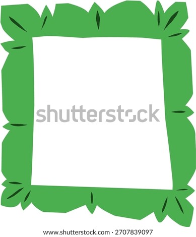 Cute hand drawn cartoon frame suitable for art and photo also for quote text