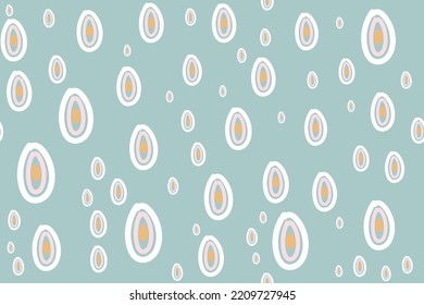 Cute hand drawn circle seamless patterns vector design It's a form created by freehand merging. Create beautiful fabric patterns designed for print used in the ,wallpaper,paper,fabric, fashion industr