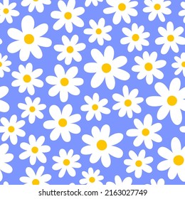 Joli arrière-plan marguerite dessinée à la main, fleur harmonieux, arrière-plan flou.