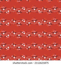 Frisch gezeichnetes, nahtloses Muster, schöner floraler Hintergrund, ideal für Textilien, Banner, Wallpaper, Umhüllung - Vektordesign