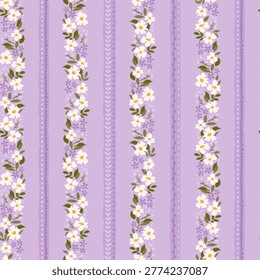 Cute hand drawn ditsy seamless pattern, lovely floral background, great for textiles, banners, wallpapers, wrapping - vector design