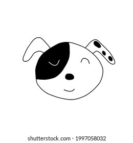 Cute hand drawn dog t-shirt design. Vector illustration design for fashion fabrics, textile graphics, prints.