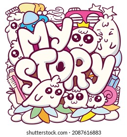 Arte de doodle dibujado a mano
