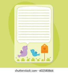Cute hand drawn doodle birthday party baby shower card brochure invitation cartoon printable template background vector illustration.