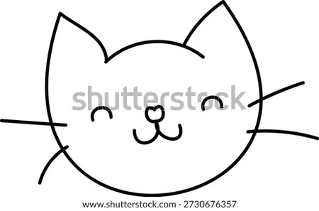 Cute Hand Drawn Doodle Cats Funny Kittens Collection - Simple funny cute doodle cats, line outline icons set in different poses and unusual interpretation vector illustration isolated on white.