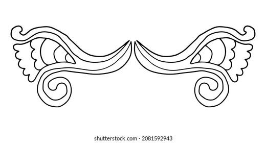Cute hand drawn doodle divider