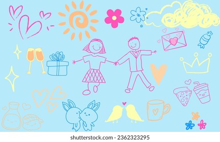 Cute Hand Drawn Doodle Journal Element vector illustration s