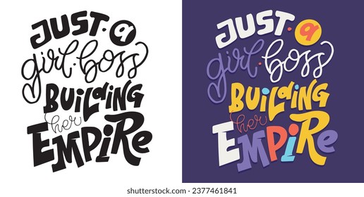 Cute hand drawn doodle letetring postcard. T-shirt design, mug print, tee design.