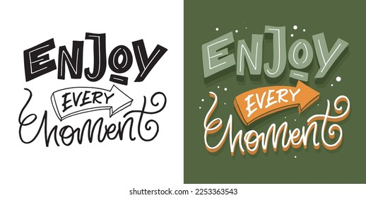 Cute hand drawn doodle lettering postcard, Lettering for t-shirt design, mug print.