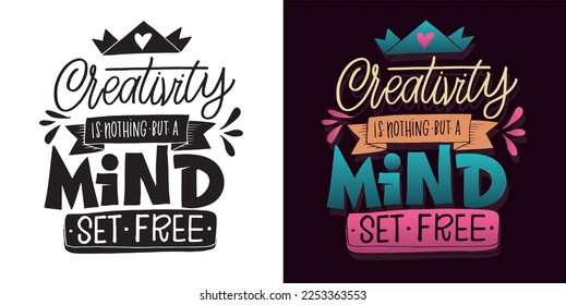 Cute hand drawn doodle lettering postcard, Lettering for t-shirt design, mug print.